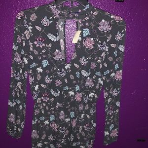 Floral Long Sleeve Romper